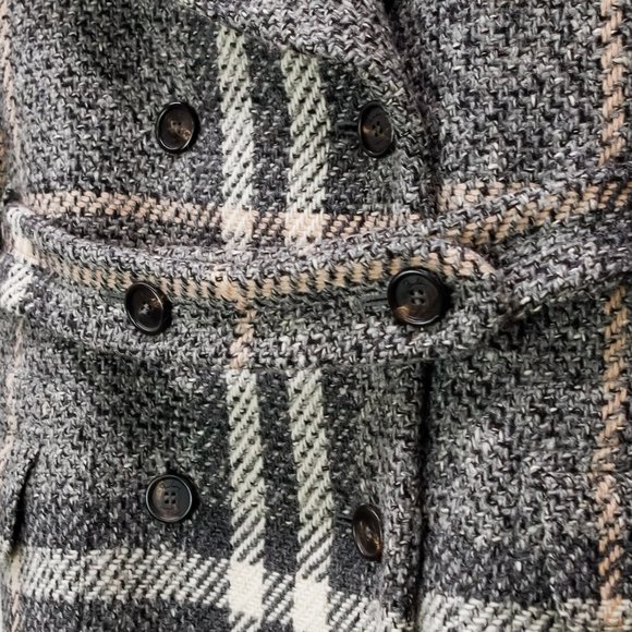 Burberry Grey House Check Wool Coat - Picture 9 of 14